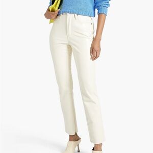 Frame Leather High n’ Tight Straight Pants